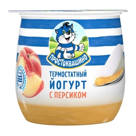 Йогурт термостатный Персик 3.4 % 160г стак