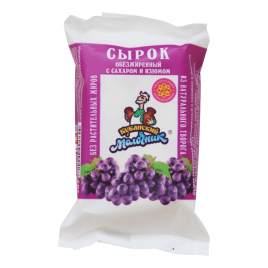 Сырок творожный сладкий с изюмом 8% 100г
