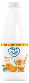 Йогурт Для всей семьи Абрикос 1% 930г бут