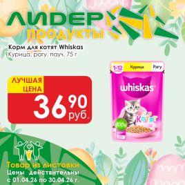 Корм д/котят рагу Курица 75г пауч