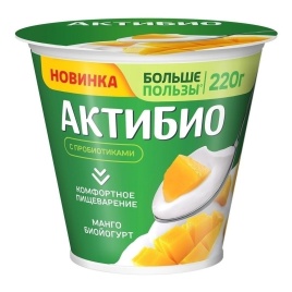 Йогурт АктиБио манго 3% 220г стак