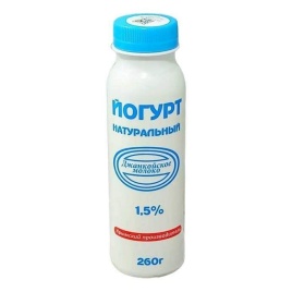 Йогурт Несладкий 1.5% 260г бут