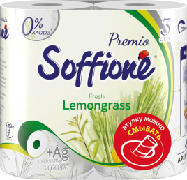 Туалетная бумага Pr. Fresh Lemongrass 4сл 4шт