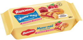 Мини-пай Голландский малиновый 180г Яшкино