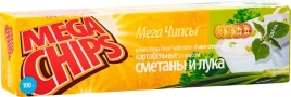 Мегачипсы со вкусом сметаны и лука 50 гр Мегачипсы
