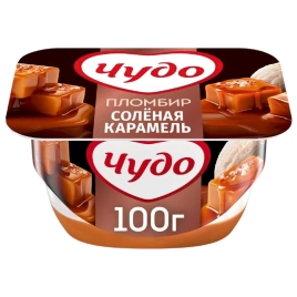 Творожок Пломбир/солен карамель 4.2% 100г