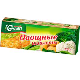 Котлеты овощные 450гр Морозко Грин