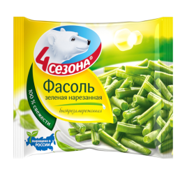 Фасоль зелёная резанная 400г