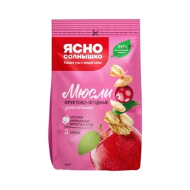 Мюсли Фруктово-ягодные 300г