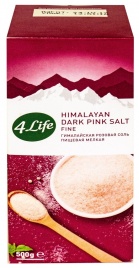 Гималайская соль  4LIFE розовая мелкая 500г к/к