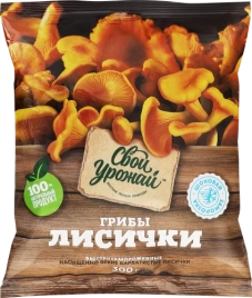Грибы Лисички с/м 300г Свой Урожай