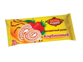Рулет Клубничный БФ 150гр