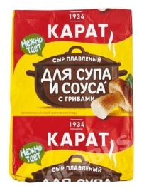 Сыр плав С грибами д/супа 45% 90г фольга