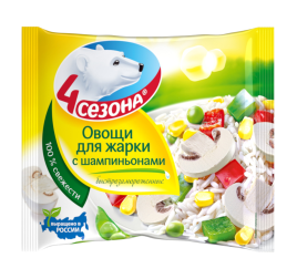 Овощи для жарки с шампиньонами 400 г