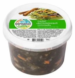 Салат из морской капусты витаминный сочный 250 г