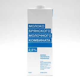 Молоко ультрапастер 2.5% 1000мл т/п