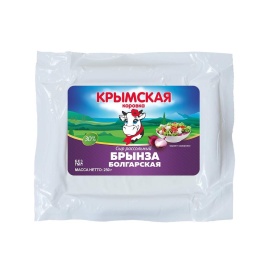 Сыр Брынза Болгарская 30%. 250г в/у