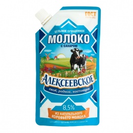 Сгущённое молоко с сахаром 8.5% д/п 270г