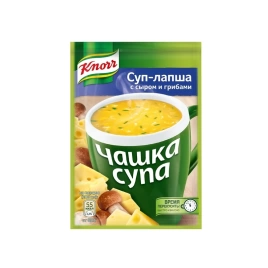 Суп Лапша с сыром и грибами 15.5г  Кнорр