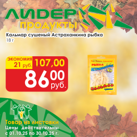 Кальмар сушеный 18г