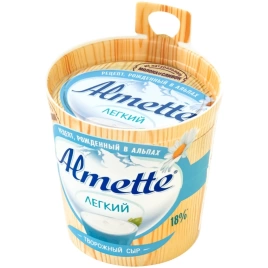 Сыр творожный Альметте Легкий 18% 150г