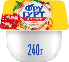 Йогурт Персик-маракуйя 2% 240г ван