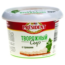 Сыр творожный с Травами 54% 140г ст