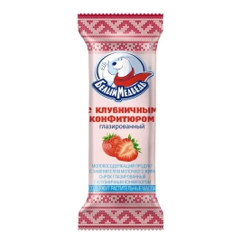 Десерт глазиров Клубника 40г