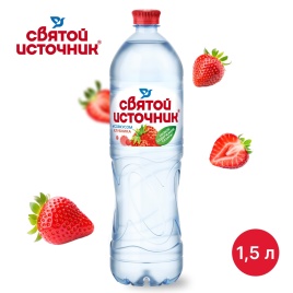Вода минеральная Клубника н/газ 1.5л