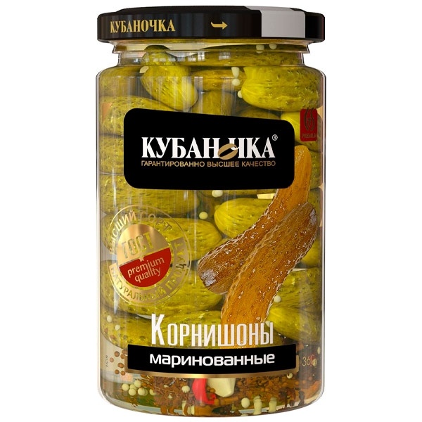 Корнишоны маринованные с/б 360г Кубаночка фото 1