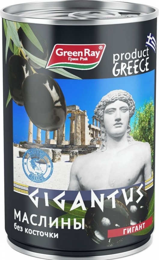 Маслины греческие Гигант б/к 425г фото 1