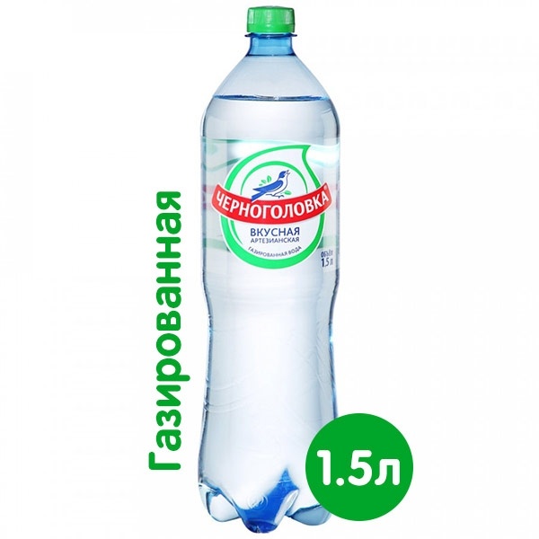 Питьевая вода Черноголовская газ пэт 1.5л фото 1