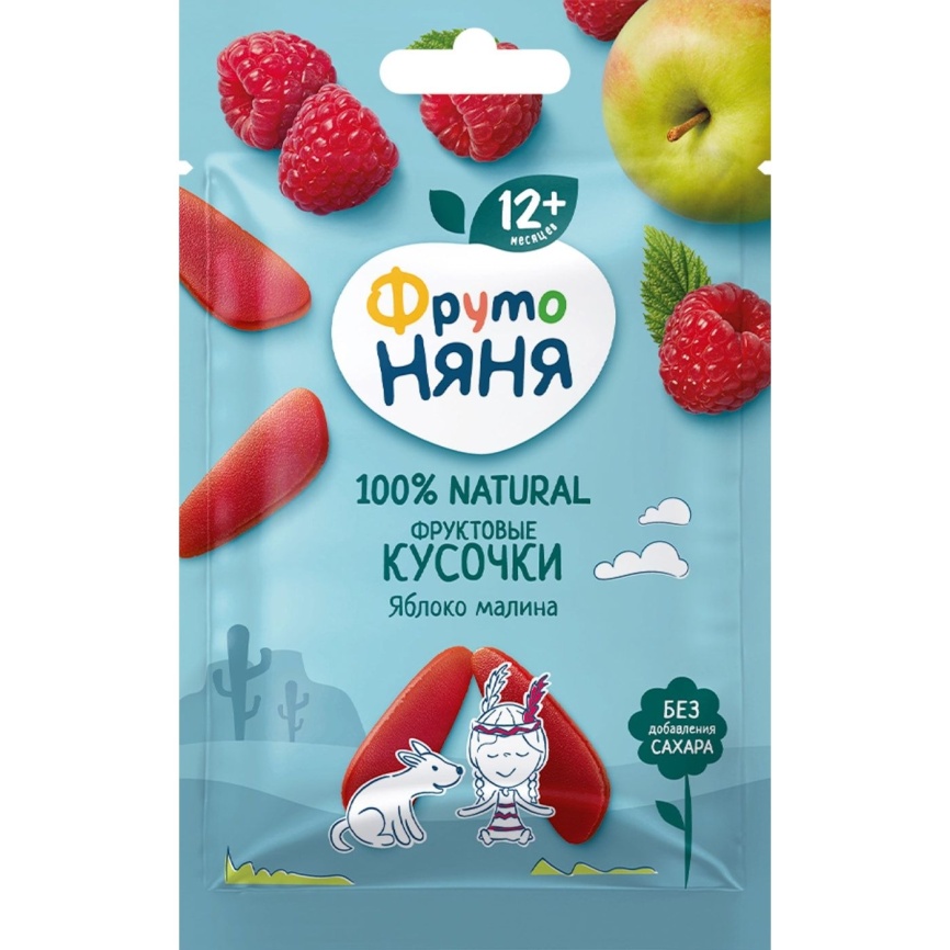 Фруктовые кусочки яблоко/малина 15г фото 1