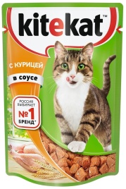 Корм д/котов соус Курица 85г пауч