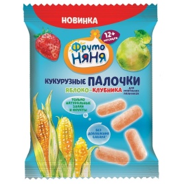 Кукурузные палочки (яблоко.клубника) 20г