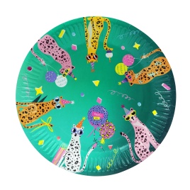 Тарелки картонные PATERRA LeoParty 230мм 6шт