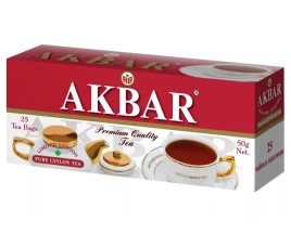 Чай  Акбар чёрный цейлонский (2*25шт) пакет