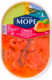 Семга-кусочки слабосоленая 120г в/у