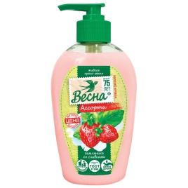 Мыло жидк Земляника со сливками 280мл Весна 