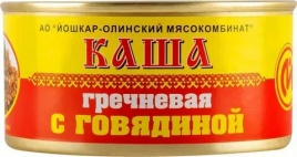 Каша гречневая с говядиной 325г ж/б