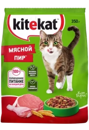 Корм д/котов сухой Мясной пир 350г