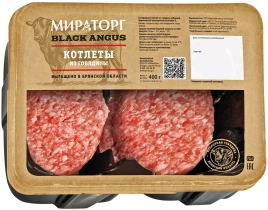 Котлеты из говядины охл Black Angus 400г