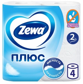 Бумага 2сл 4рул Белая