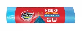Мешки д/мусора с завязками 35л 15шт  