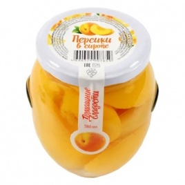 Персики в сиропе 530г Домашние сладости