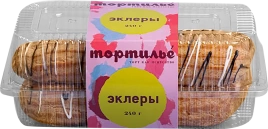 Пирожные Эклеры 240г Тортилье