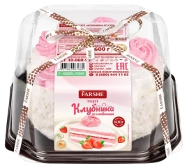 Торт Клубника со сливками 600г