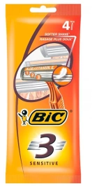 Станок одноразов д/чувст кожи 3-лезв/4шт Bic