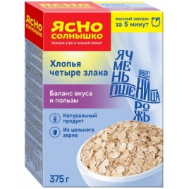 Хлопья 4 злака смесь 370г