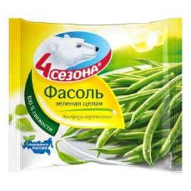 Фасоль зелёная резанная 400г 4 сезона